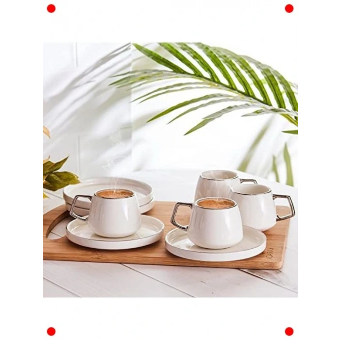 6 Kişilik Zarif Kahve Fincanı Takımı