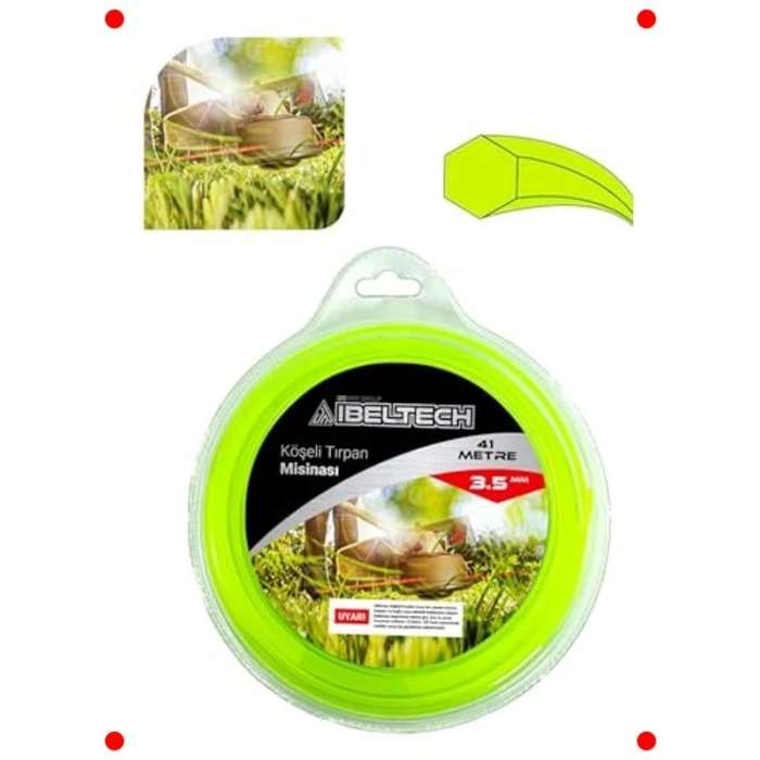 6 Köşe 3.5 mm 41 Metre Sağlam Tırpan Misinası