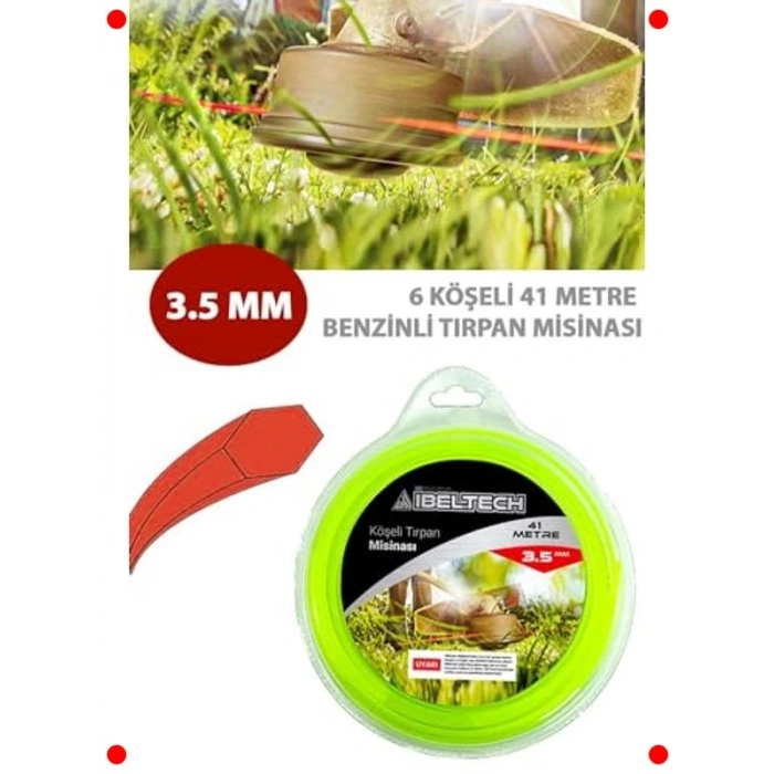 6 Köşe 3.5 mm 41 Metre Sağlam Tırpan Misinası