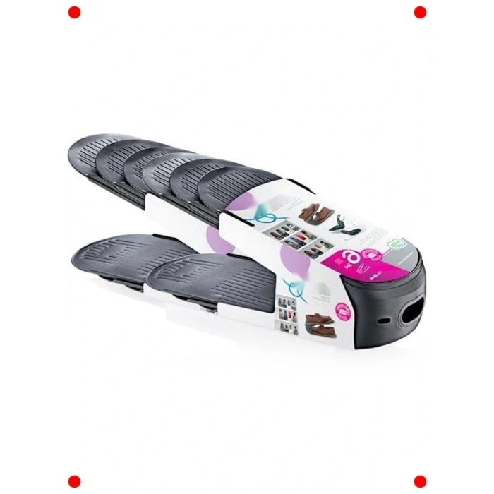 6lı Ayakkabı Düzenleyici Rampası - Yerden Tasarruf