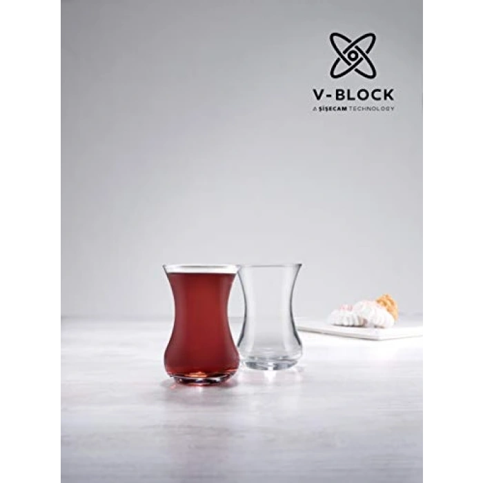 6lı İnce Belli Çay Bardağı Seti, Şık Tasarım