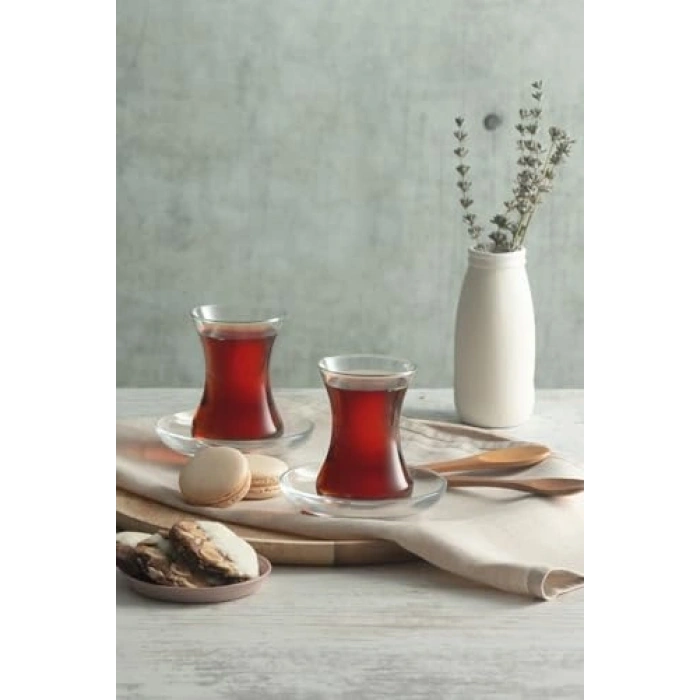 6lı İnce Belli Çay Bardağı Seti, Şık Tasarım