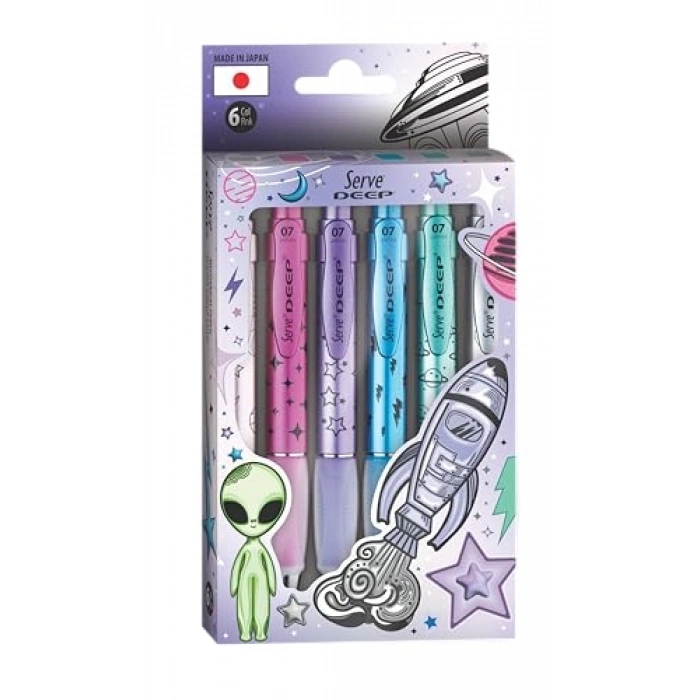 6lı Kutuda Metalik Tema Seti, Uzay Konseptli