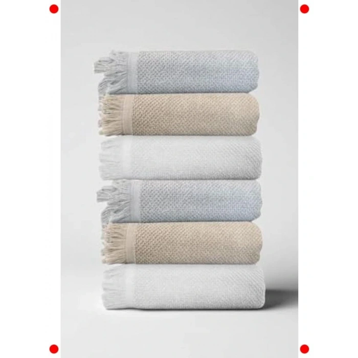 6lı Lüks Pamuk El Hsu Seti - 50x90 cm