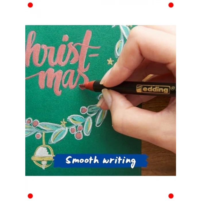 6lı Metalik Fırça Uçlu Keçeli Kalem Seti