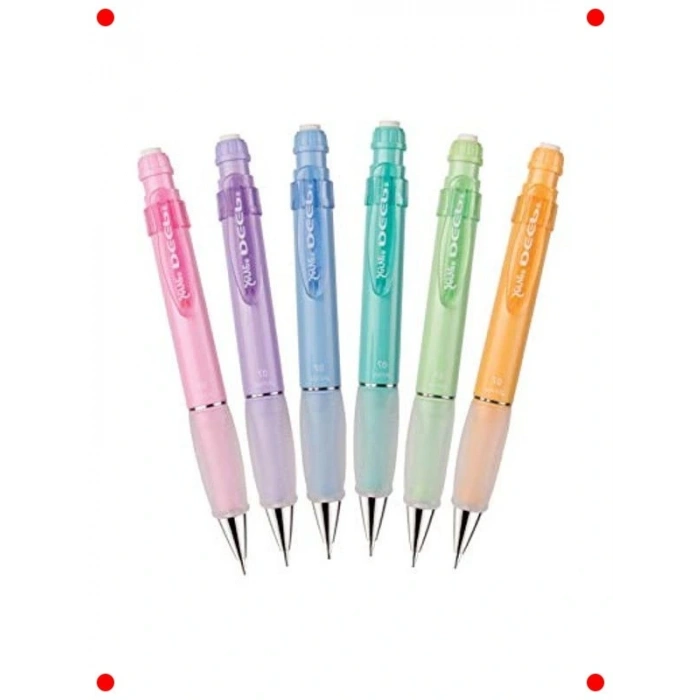 6lı Pastel Mekanik Kurşun Kalem Seti