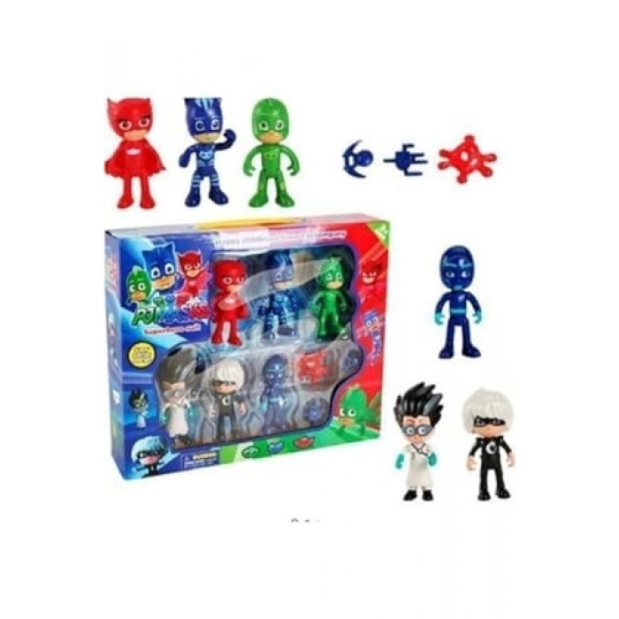 6lı Pijamaskeliler Figür Seti
