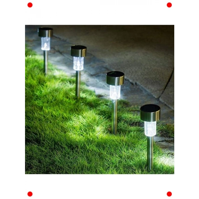 6lı Solar LED Dış Mekan Bahçe Aydınlatma Seti