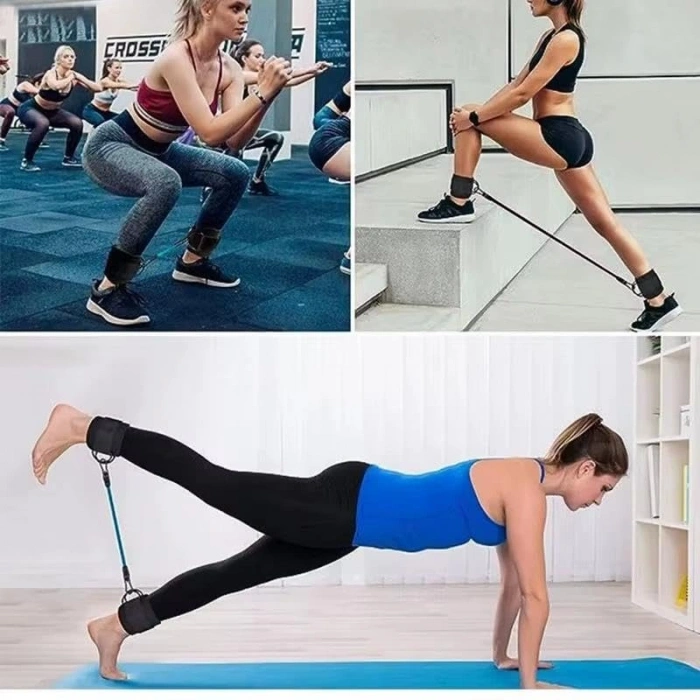 6 Parça Bacak Direnç Lastiği Seti, Pilates ve Egzersize Uygun