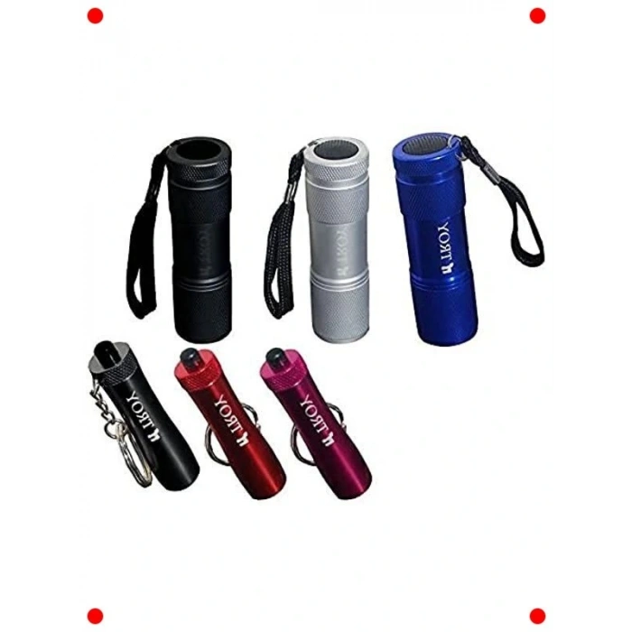 6 Parça Çok Fonksiyonlu LED El Feneri Seti