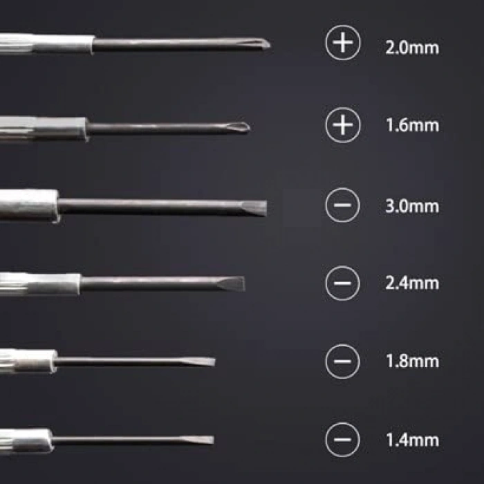 6 Parça ni Saatçi ve Telefoncu Onarım Tornavida Seti