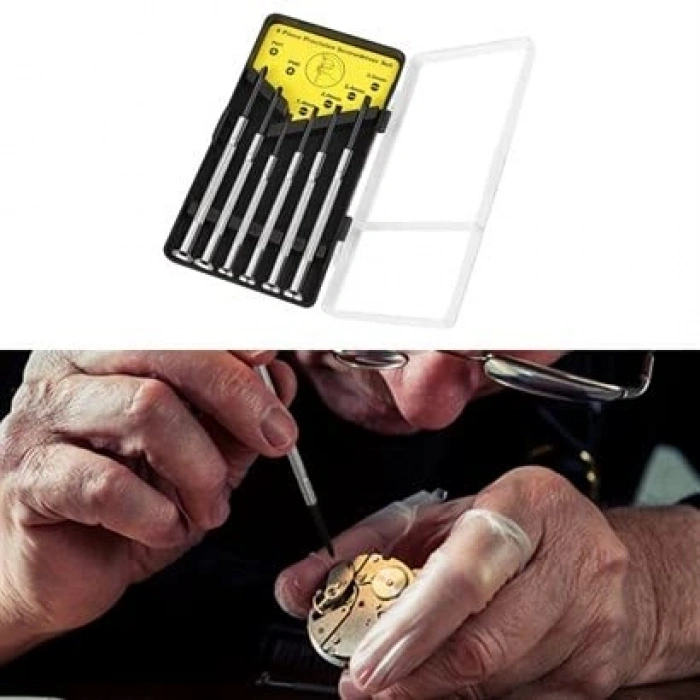 6 Parça ni Saatçi ve Telefoncu Onarım Tornavida Seti