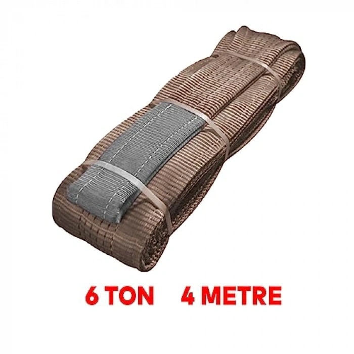 6 Ton Kapasiteye Sahip 4 Metre Polyester Sapan Halat