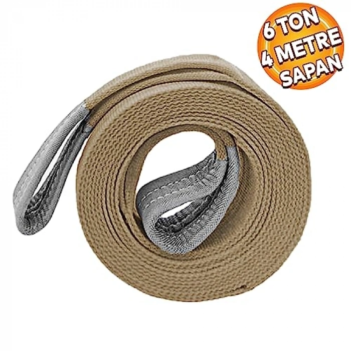 6 Ton Kapasiteye Sahip 4 Metre Polyester Sapan Halat