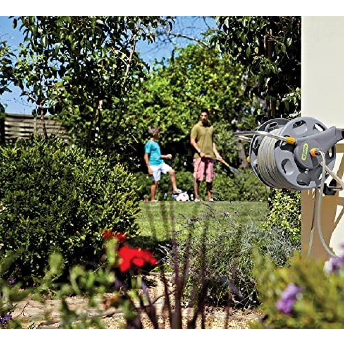 60 m hortum makarası, duvara monte edilebilen dayanıklı yapı