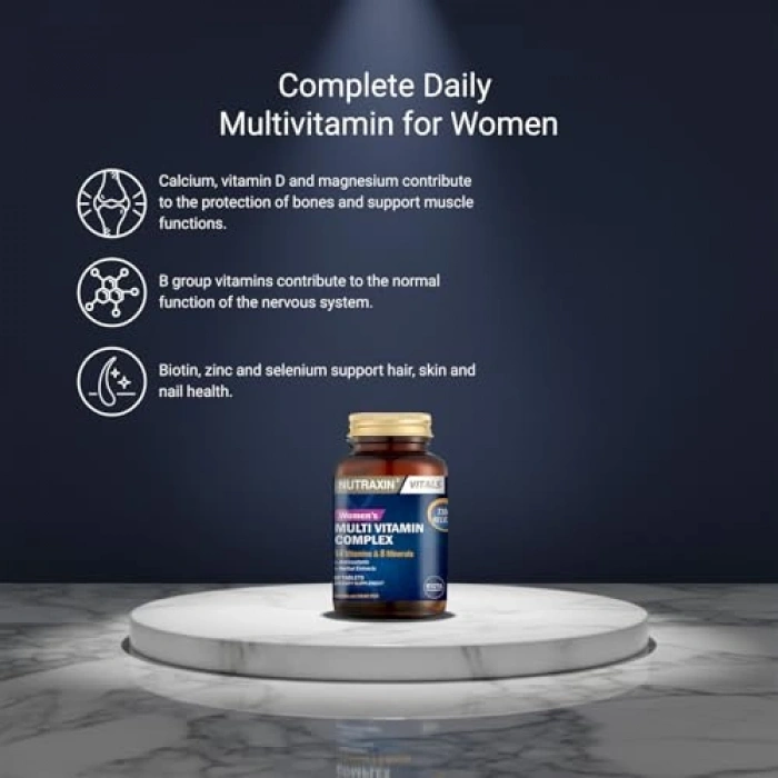 60 Tablet Kadınlar İçin Çoklu Vitamin Takviyesi