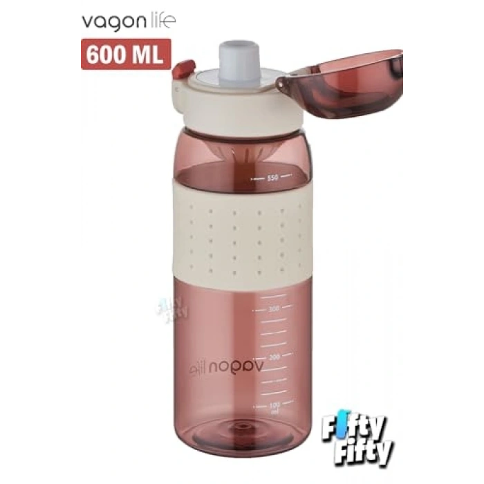 600 ML Kaydırmaz Su Matarası, Süzgeçli ve Kullanışlı