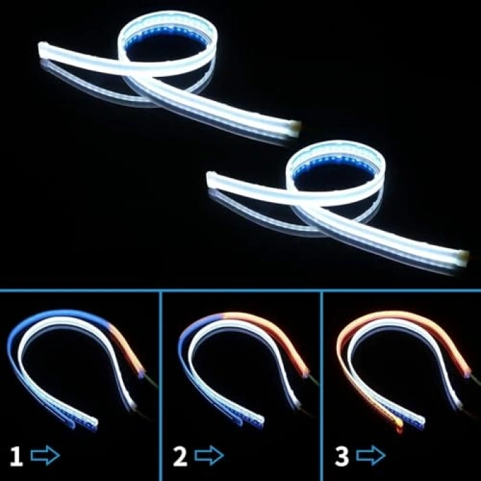 60cm LED Işık Şeridi, Su Geçirmez ve Esnek Tasarım