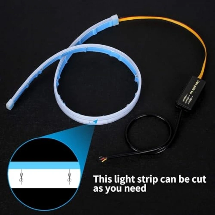 60cm LED Işık Şeridi, Su Geçirmez ve Esnek Tasarım