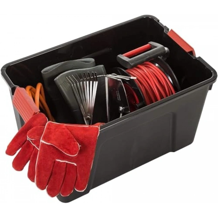 60L Kapasiteli 3lü Kapaklı Saklama Kutusu Seti, BPA İçermez