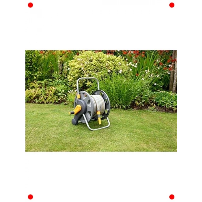 60m Hortum Makarası, 2si 1 Arada: Duran/Duvar Montaj