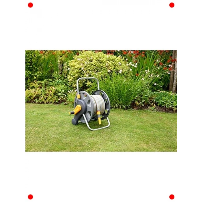 60m Hortum Makarası, 2si 1 Arada: Duran/Duvar Montaj