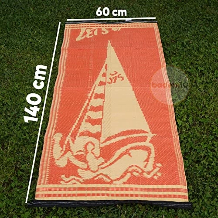60x140 cm Plastik Hasır Halı, Piknik ve Bahçe Matı