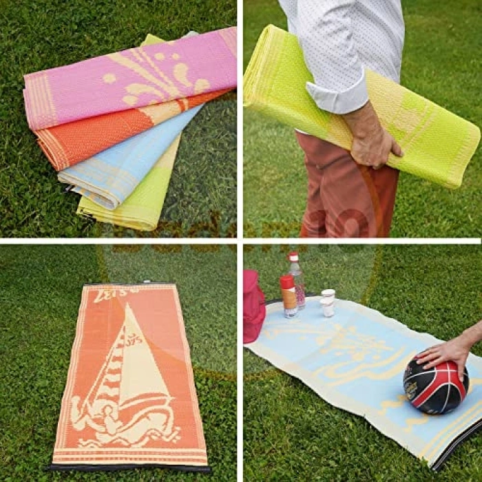 60x140 cm Plastik Hasır Halı, Piknik ve Bahçe Matı