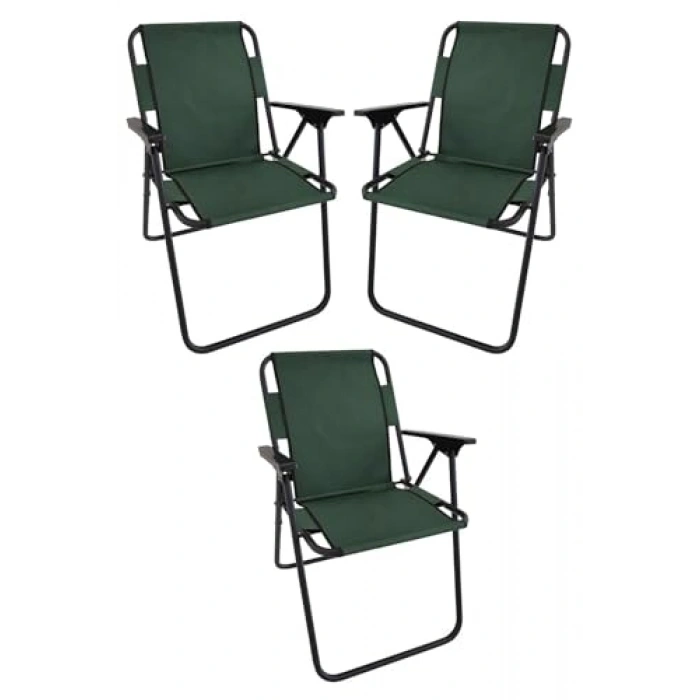 60X80 Granit Desenli Katlanır Masa ve Sandalye Seti