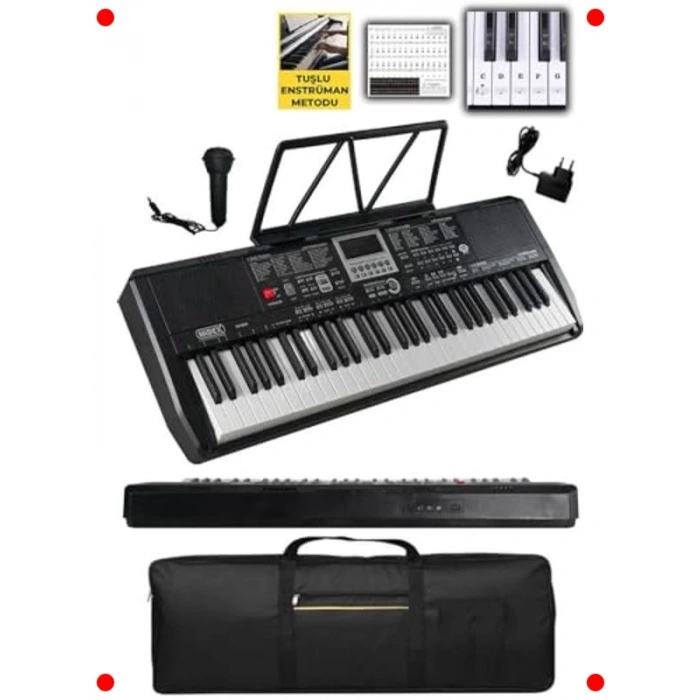 61 Tuşlu Dijital Org Başlangıç Seti, Eğitim Materyalli