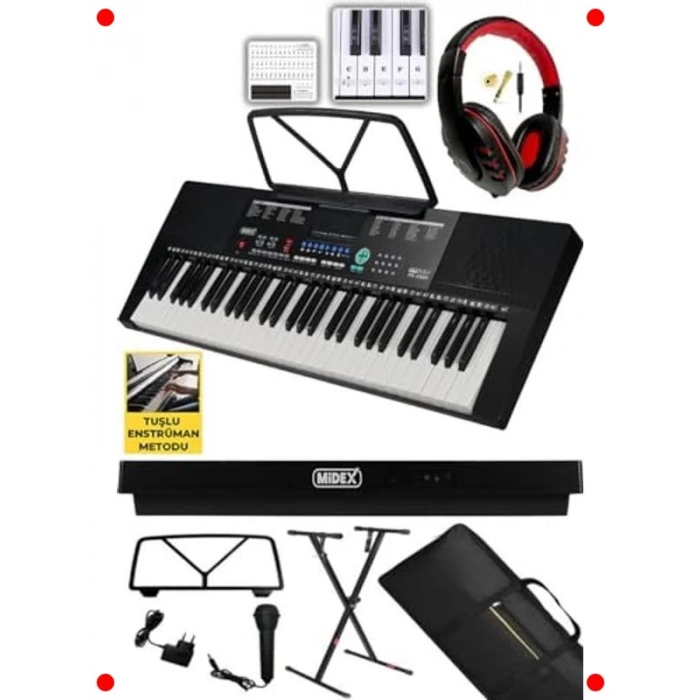 61 Tuşlu Org Klavye ve Başlangıç Aksesuar Seti