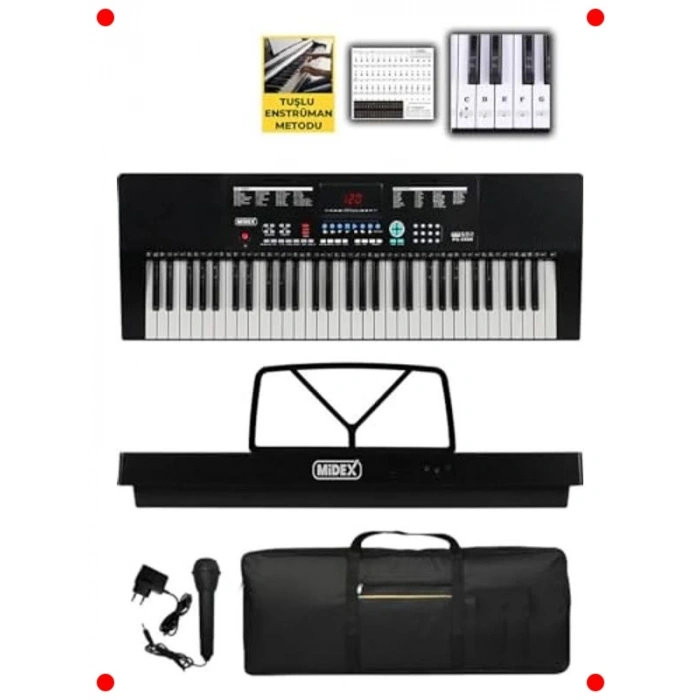 61 Tuşlu Org Klavye ve Başlangıç Aksesuar Seti