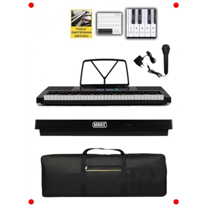 61 Tuşlu Org Klavye ve Başlangıç Aksesuar Seti