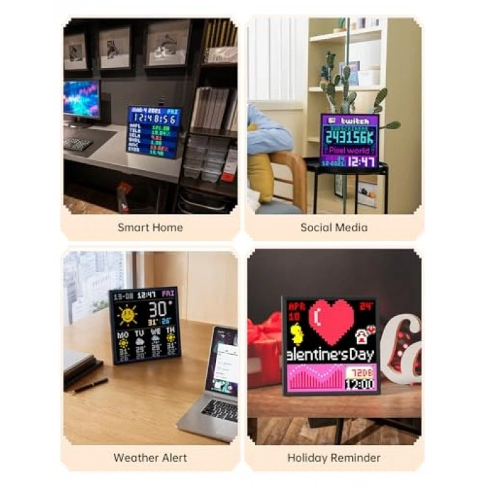 64x64 LED Panel, WiFi Piksel Sanat Ekranı