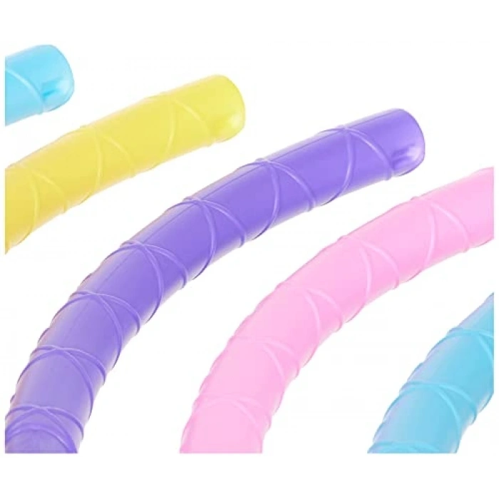 65 Cm Hulahop, 7 Parça Geçmeli Set ile Eğlenceli Egzersiz