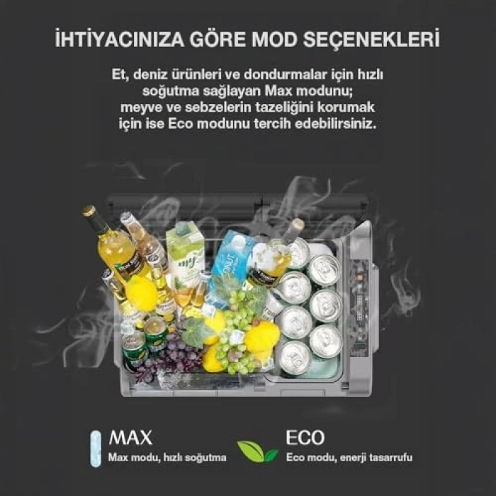 65 lt Kompresörlü Araç Buzdolabı, 12-24 V