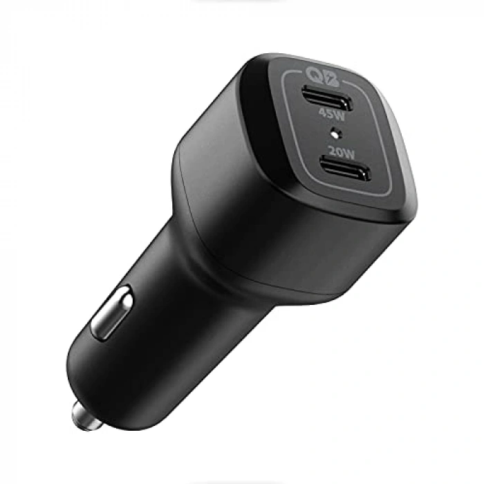 65W USB-C Araç Hızlı Şarj Aleti, Akım Korumalı Güç Adaptörü