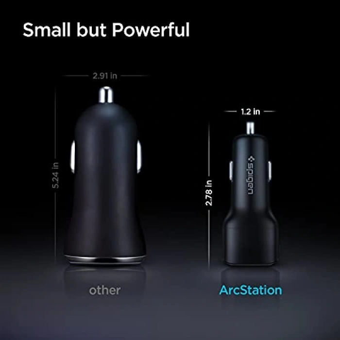 65W USB-C Araç Hızlı Şarj Aleti, Akım Korumalı Güç Adaptörü