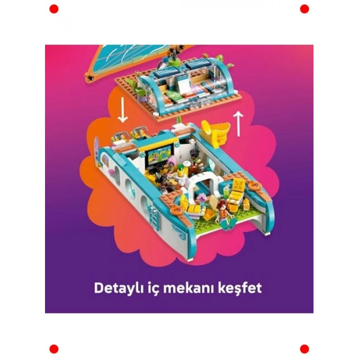 685 Parça Tekne Macerası Yapım Seti, 4 Figürlü