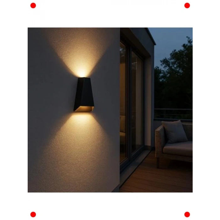 6W Çift Taraflı LED Dış Mekan Aplik (IP54)