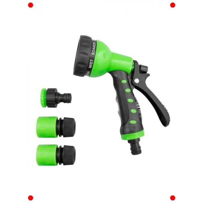 7 Fonksiyonlu Ayarlı Bahçe Sulama Tabancası Seti