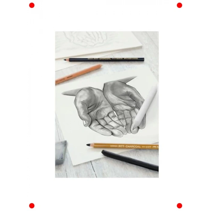 7 Parça Kömür Eskiz Seti - Çizim ve Karıştırma İçin