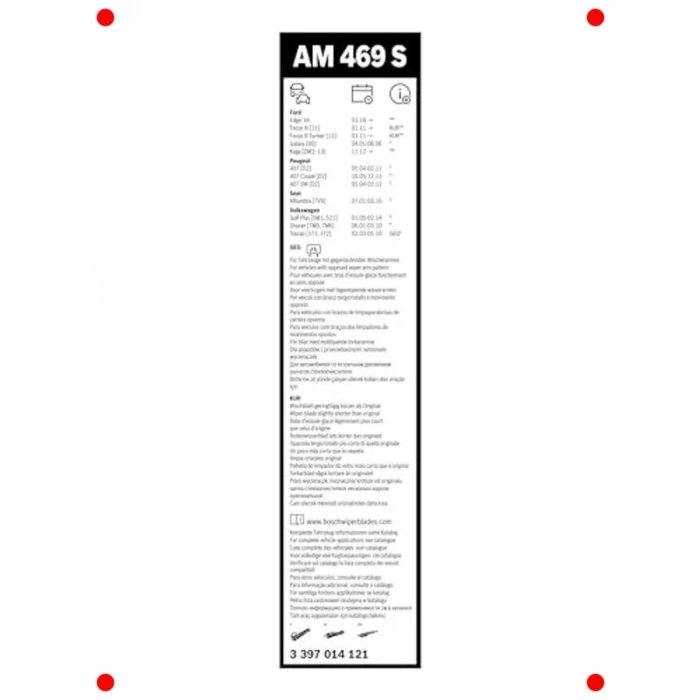700/700 mm Evrensel Aero Silecek Seti