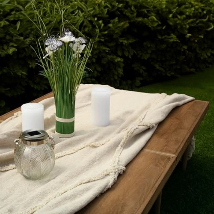 70x150 cm katlanır kamp masası, ceviz renk, pratik kullanım