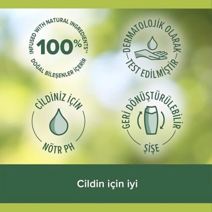 750 ml duş jeli, zengin nemlendirme, temizleyici formül