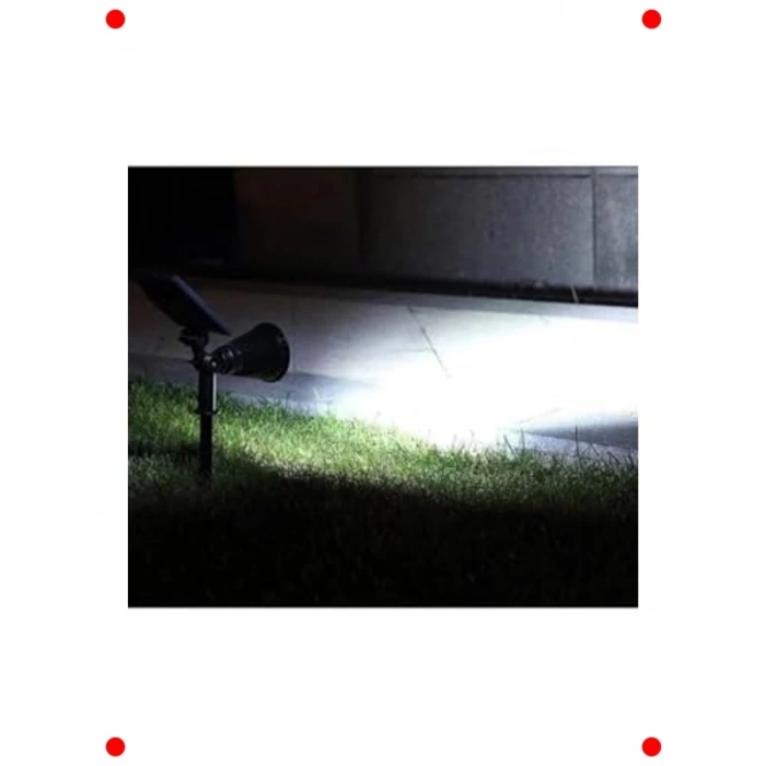 7W Güneş Enerjili Kazıklı & Duvar Montajlı Bahçe Armatürü