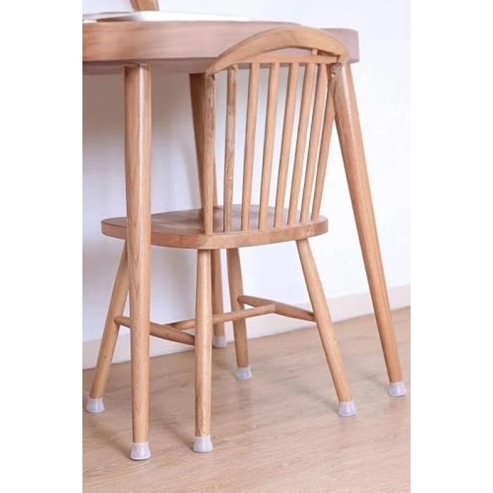 8 Adet Silikon Masa Sandalye Koruyucu ile Kaydırmaz Kullanım