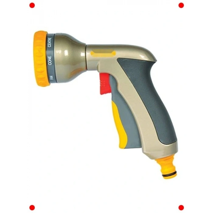 8 Ayarlı Yuvarlak Başlıklı Metal Hortum Tabancası