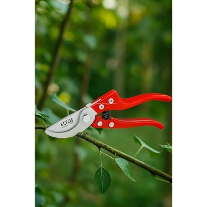 8 İnç Bahçe Bağ Makası, Karbon Çelik Bıçaklı, Ergonomik