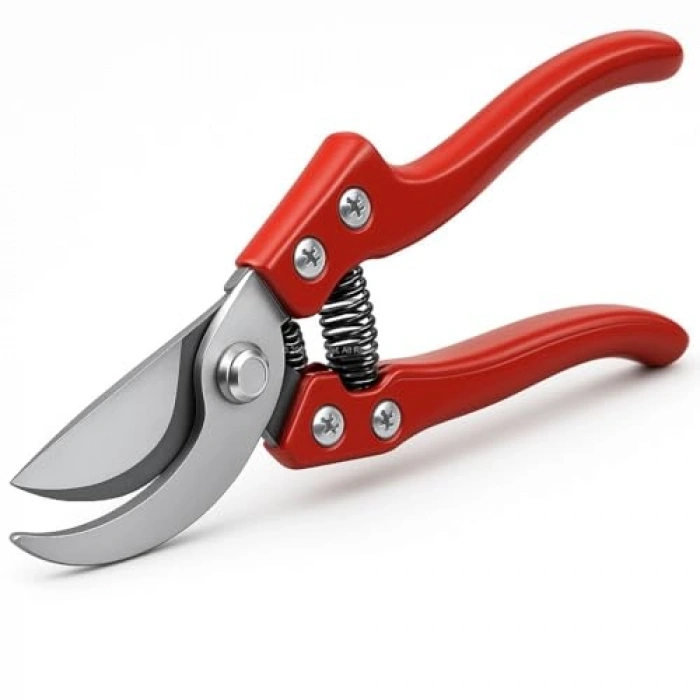 8 İnç Bahçe Bağ Makası, Karbon Çelik Bıçaklı, Ergonomik